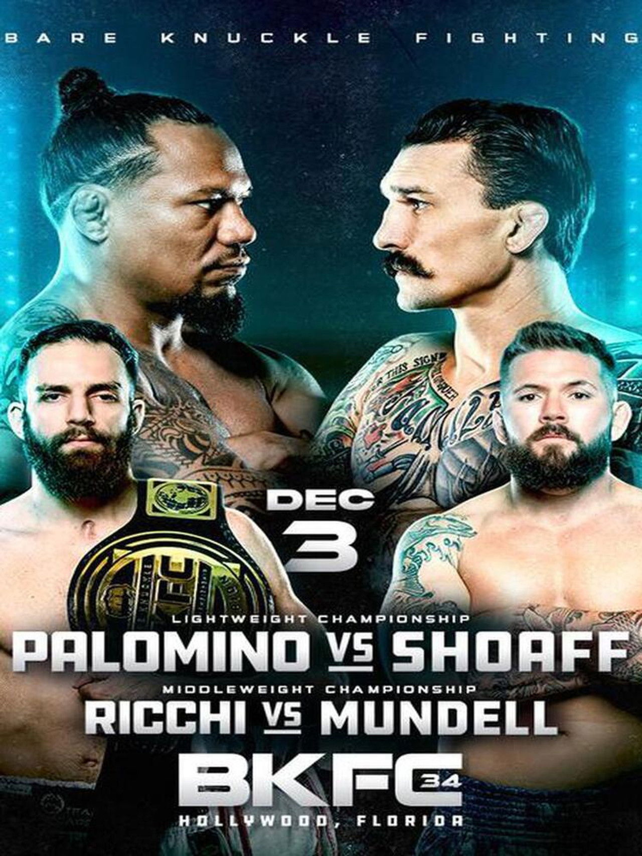 BKFC 34: Hollywood Backdrop