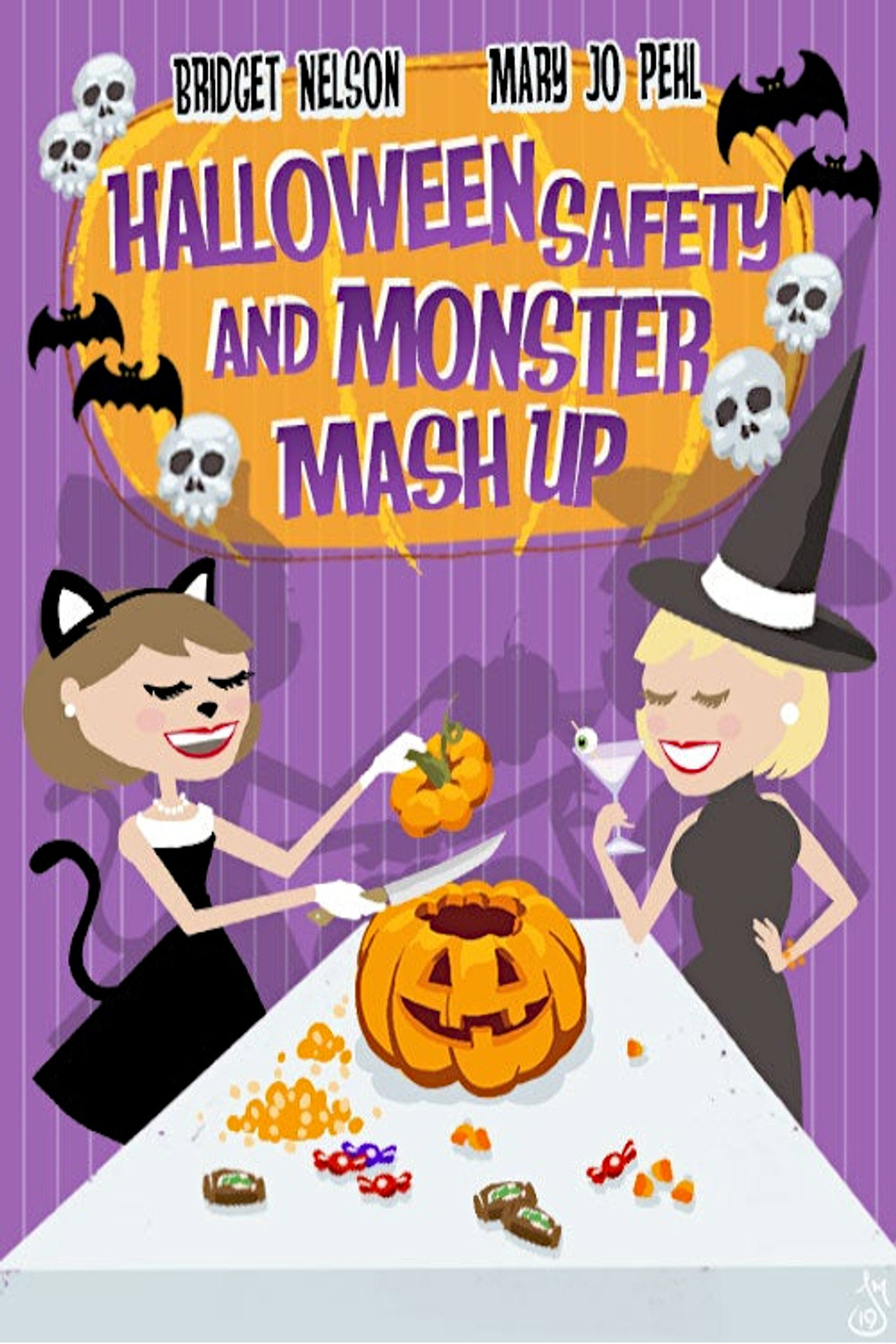 Bridget and Mary Jo's Halloween Safety and Monster Movie Mash-up Backdrop