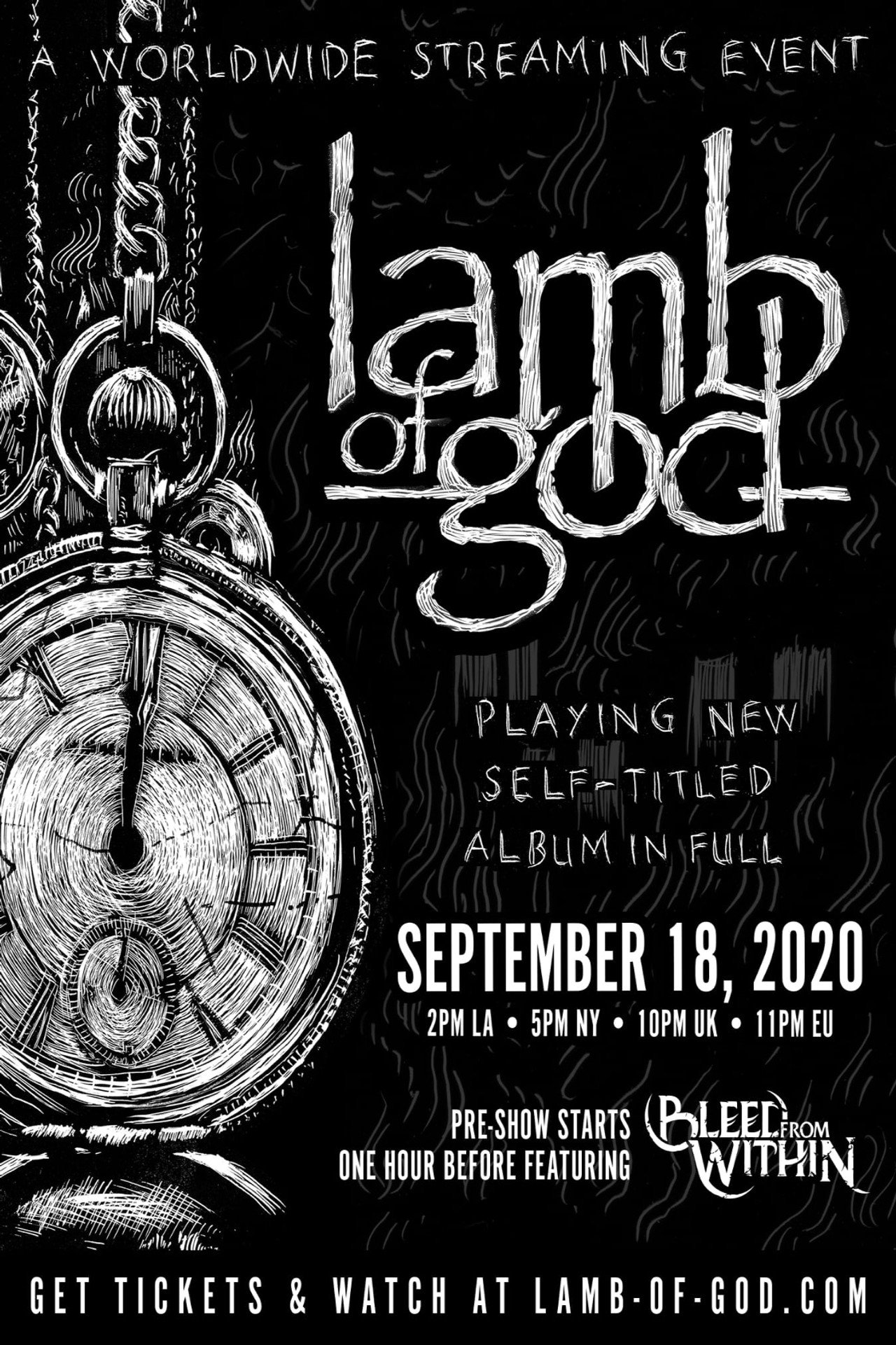 Lamb of God - Self Titled Live Stream filmaffisch