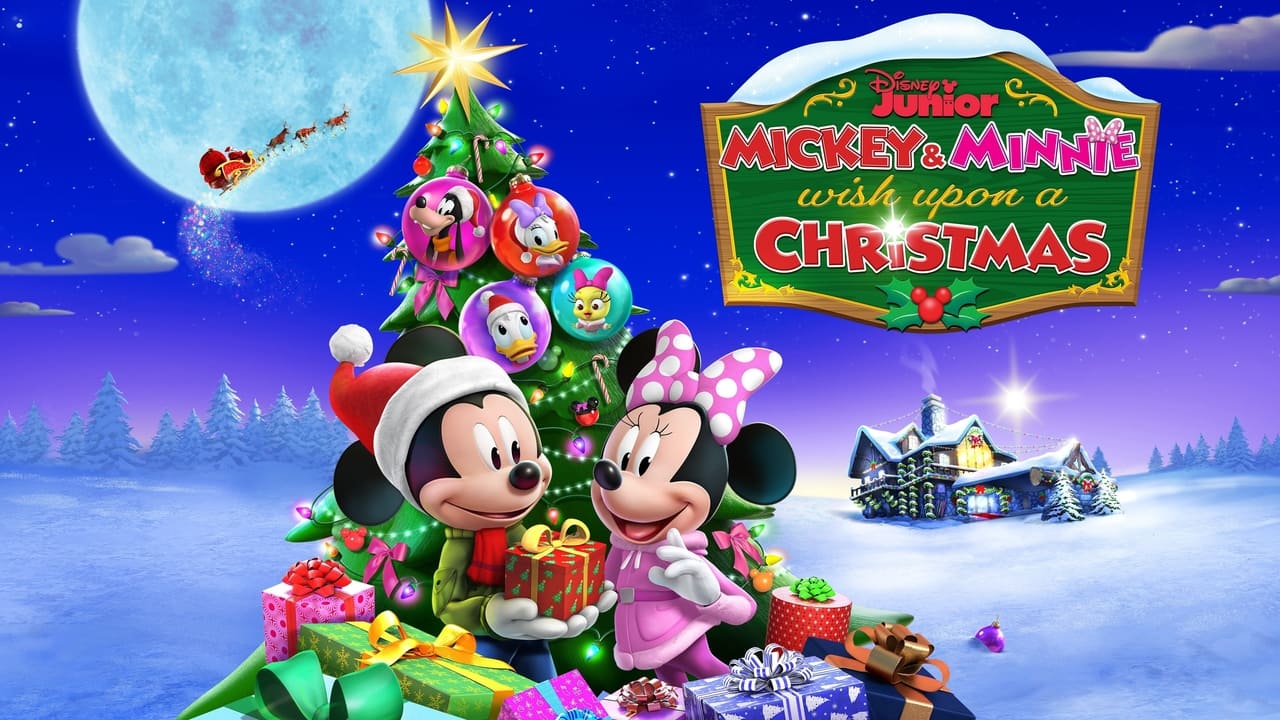 Mickey and Minnie Wish Upon a Christmas background