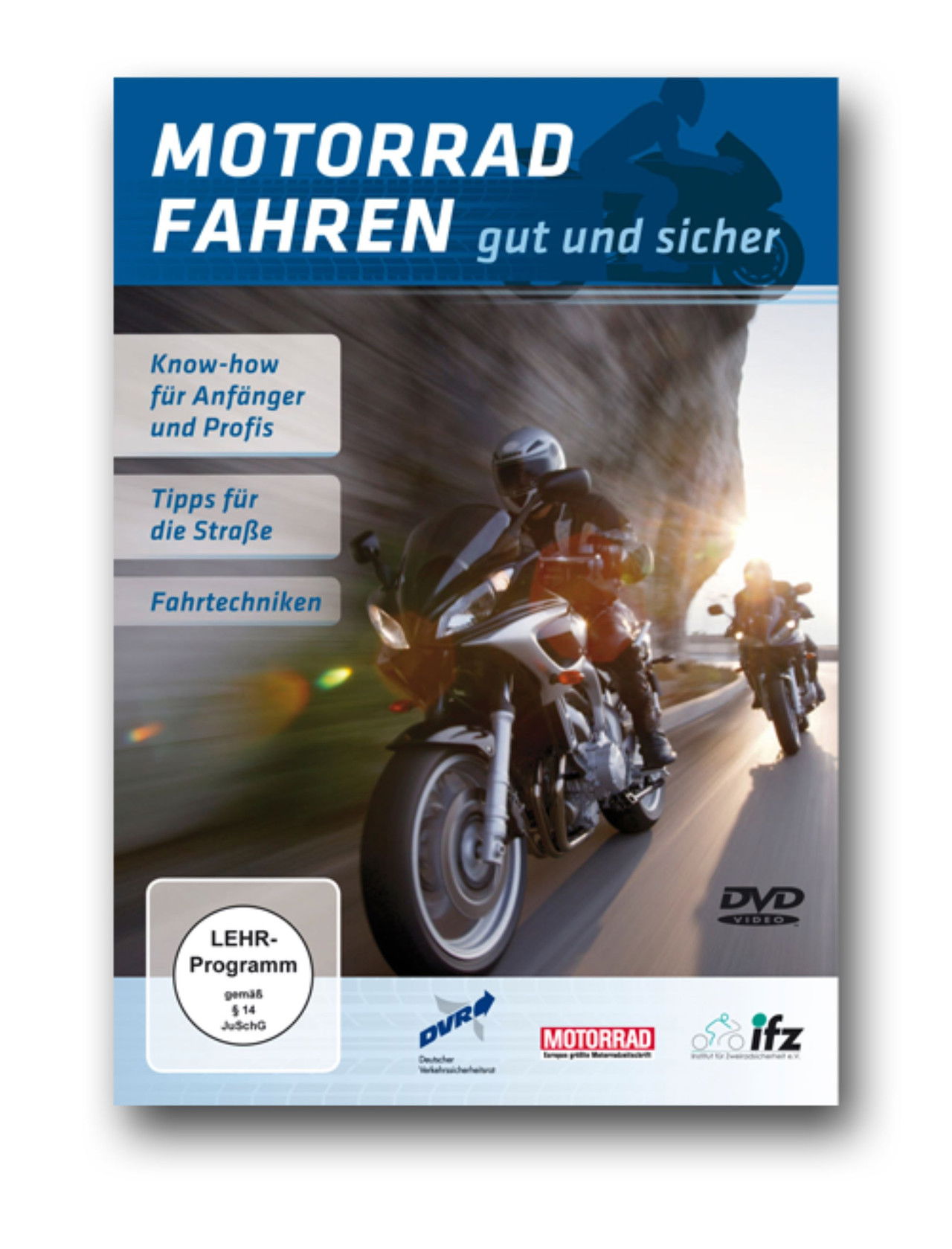 Motorrad fahren - Gut und sicher Backdrop