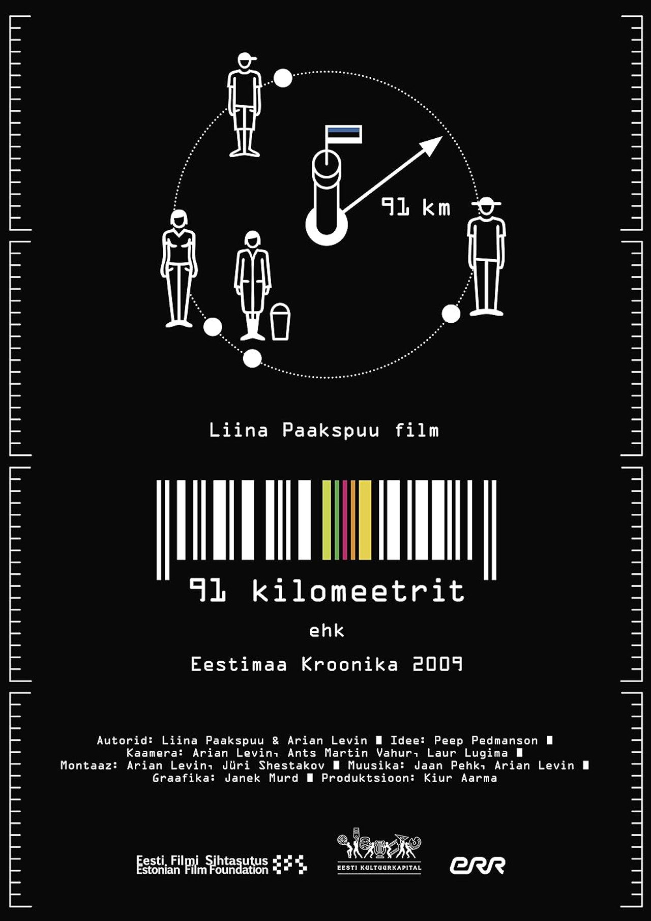 91 kilomeetrit. Eestimaa Kroonika 2009 filmaffisch