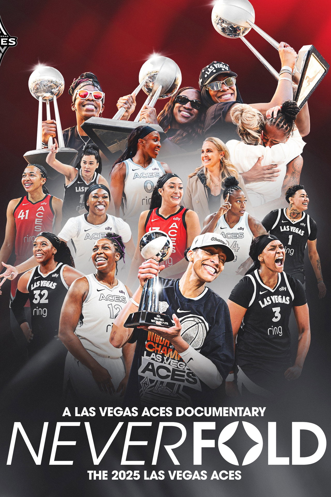 Never Fold: The 2025 Las Vegas Aces Backdrop