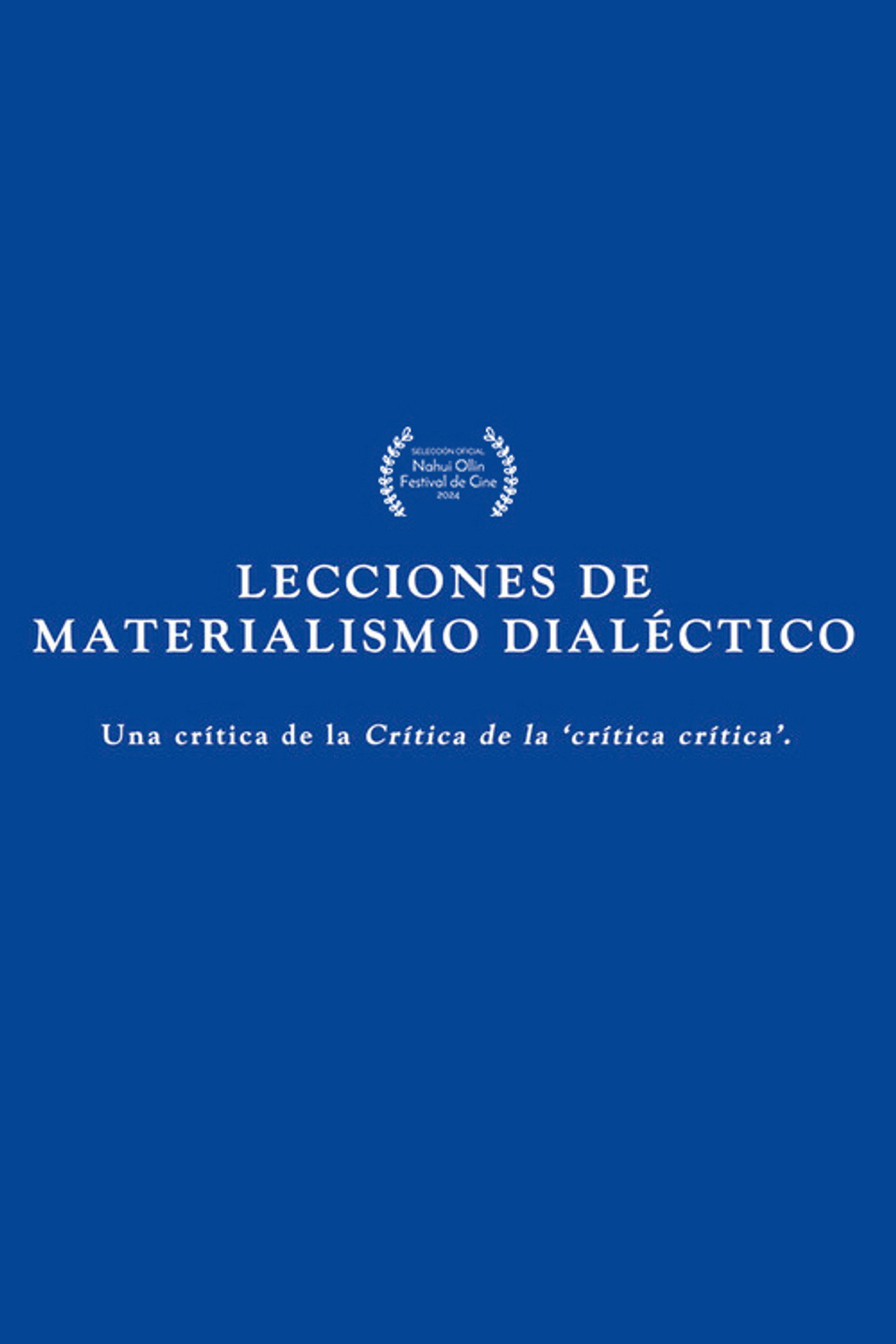 Lessons in dialectical materialism