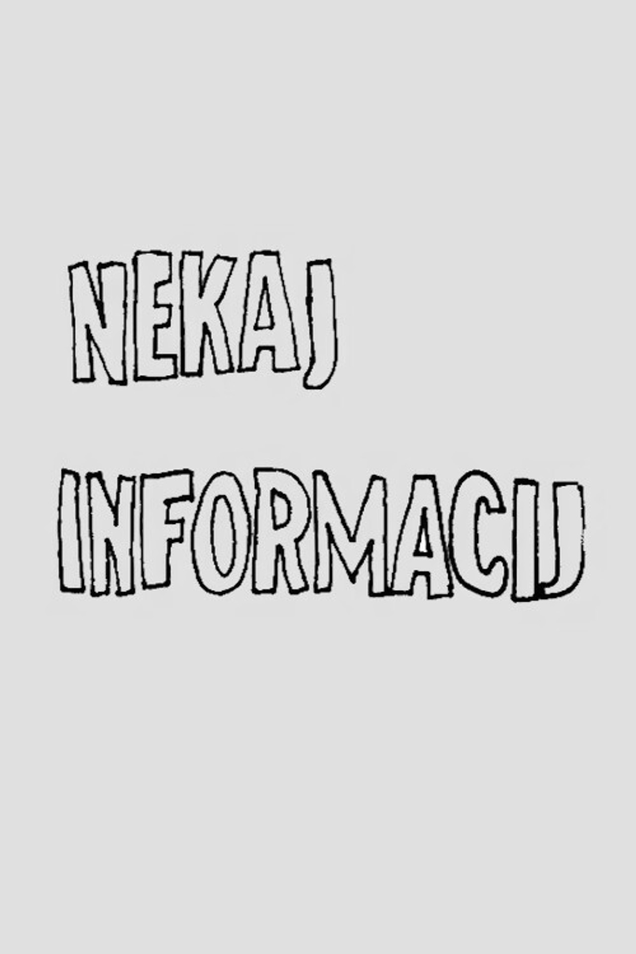 Nekaj informacij filmaffisch