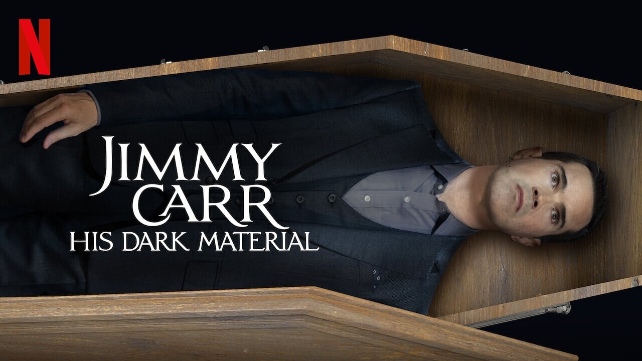 Jimmy Carr: His Dark Material background