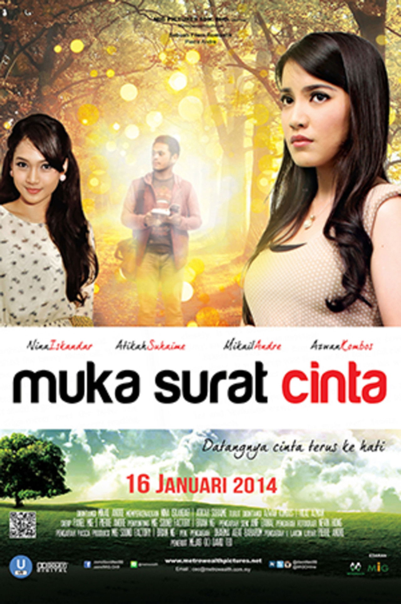 Muka Surat Cinta Backdrop