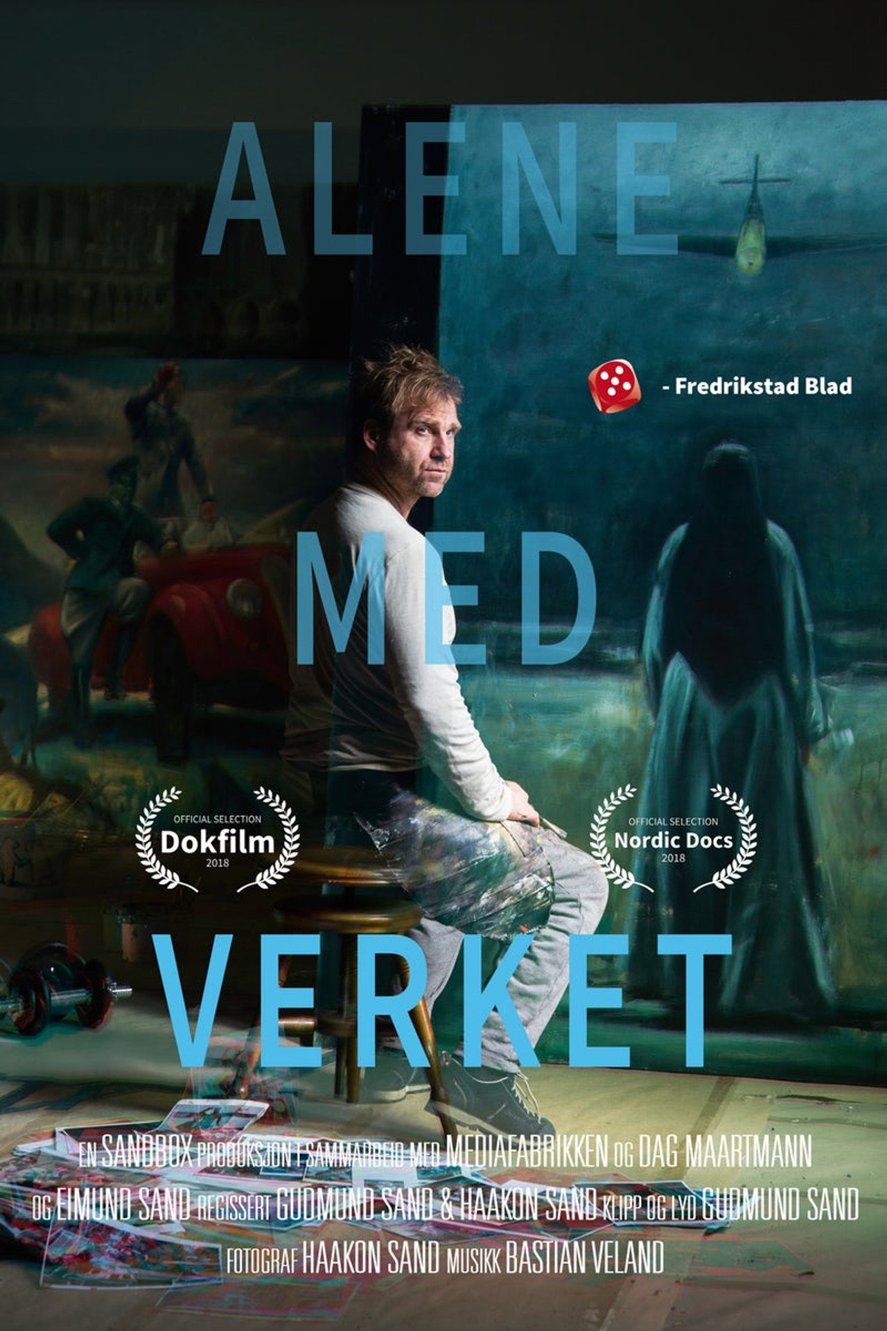 Alene med verket filmaffisch