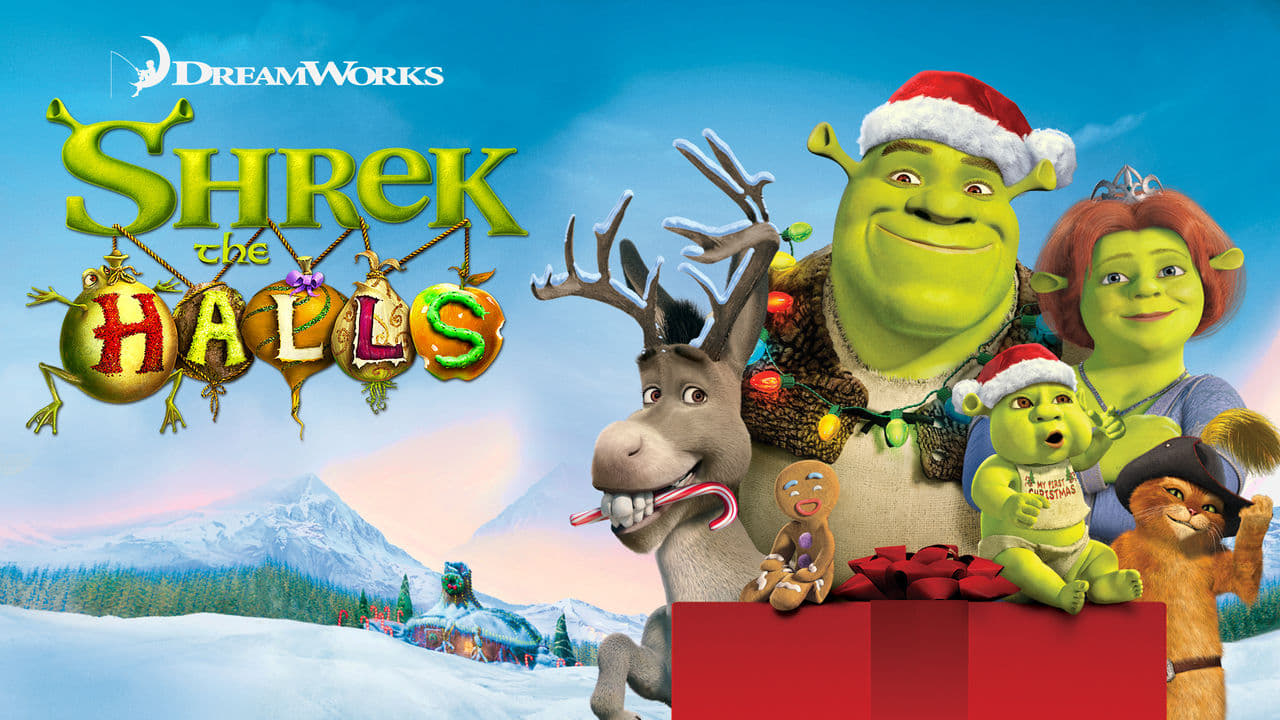 Kerst met Shrek background