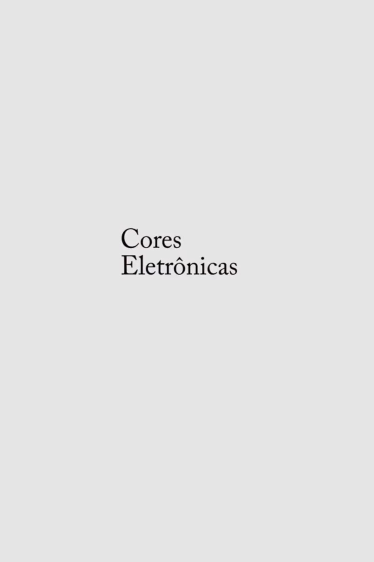 Cores Eletrônicas filmaffisch