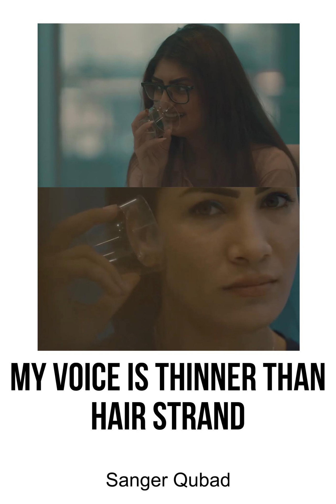 My voice is thinner than hair strands Backdrop