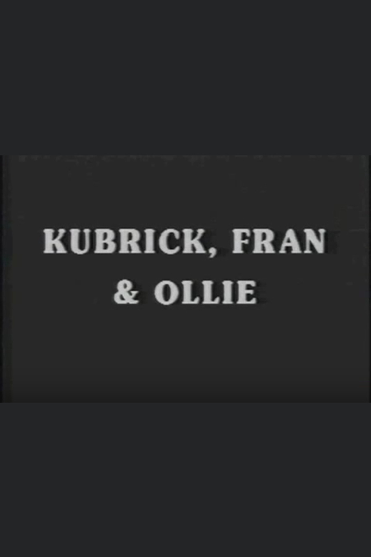 Kubrick, Fran & Ollie Backdrop