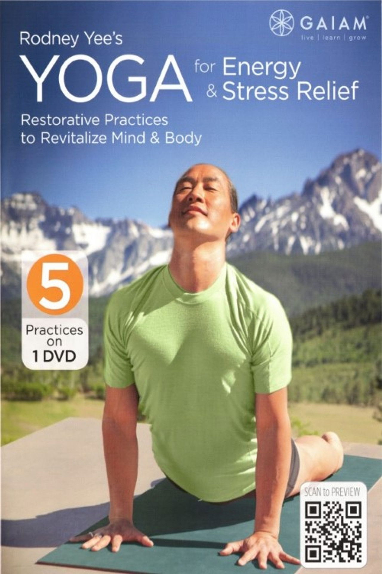Rodney Yee's Yoga for Energy and Stree Relief Backdrop