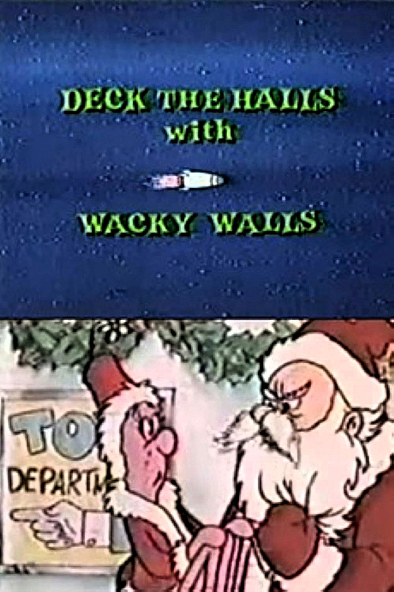 Deck the Halls with Wacky Walls Backdrop