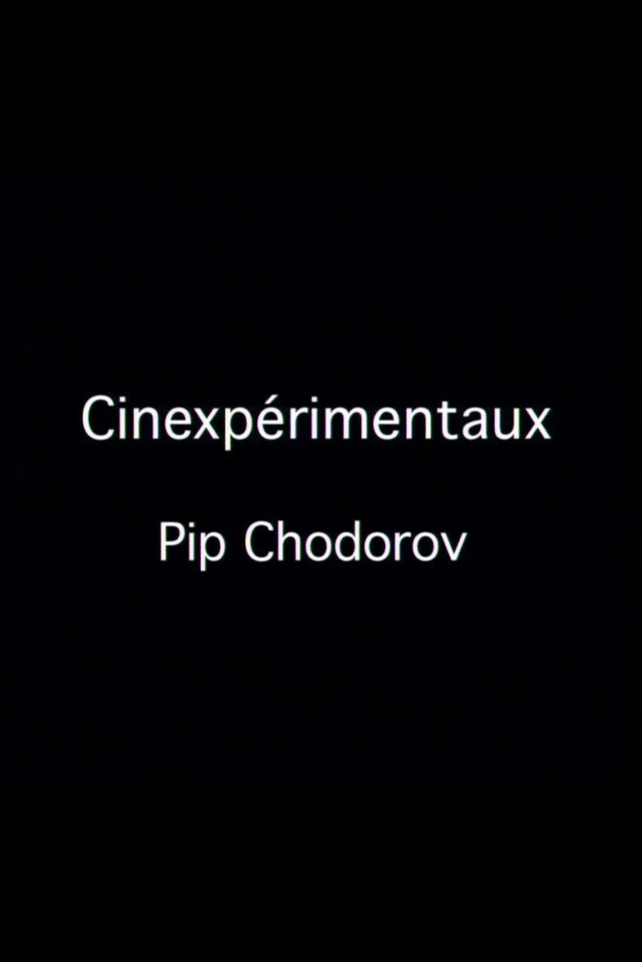 Cinexpérimentaux #4: Pip Chodorov Backdrop