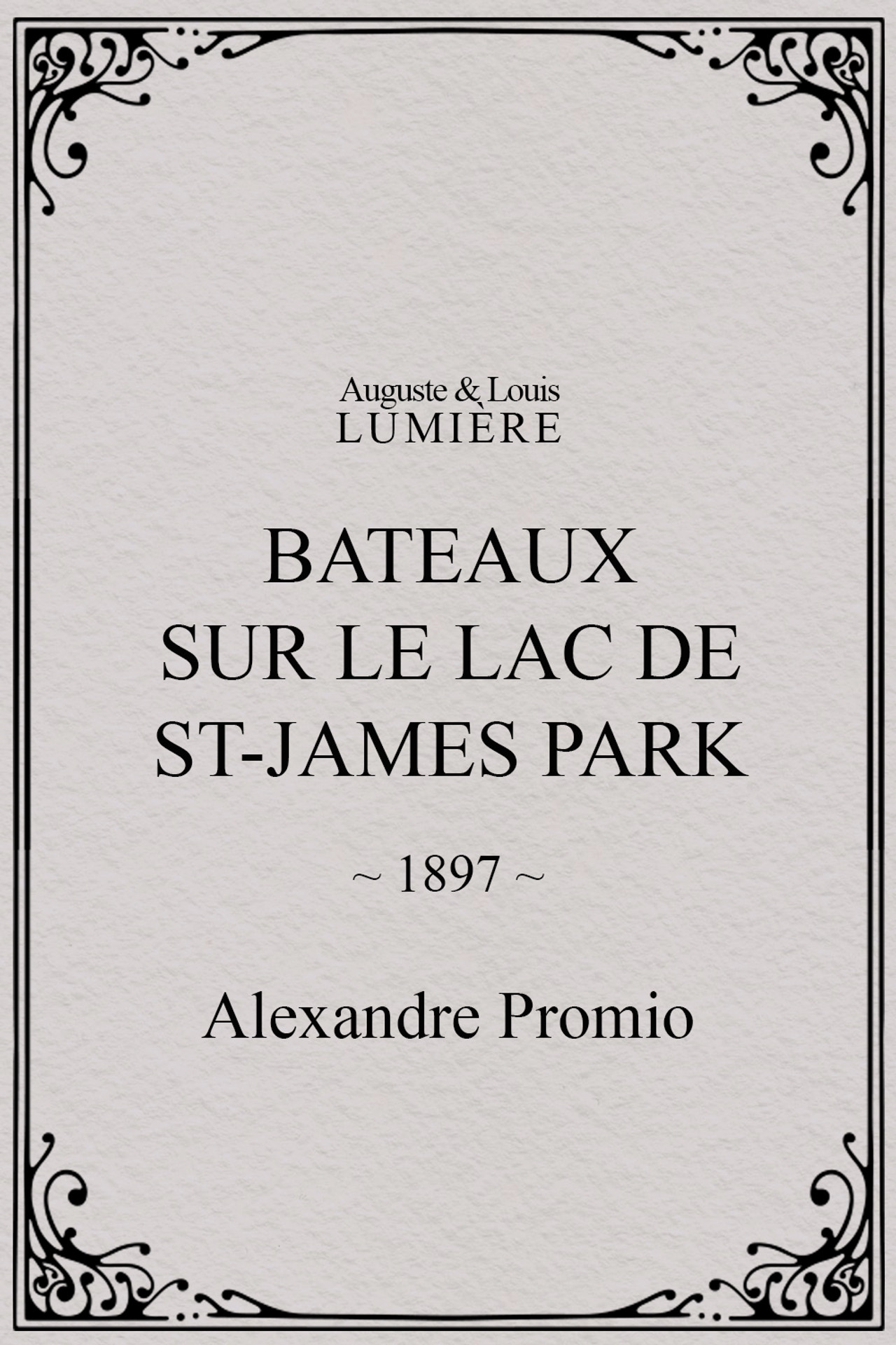 Bateaux sur le lac de St-James Park