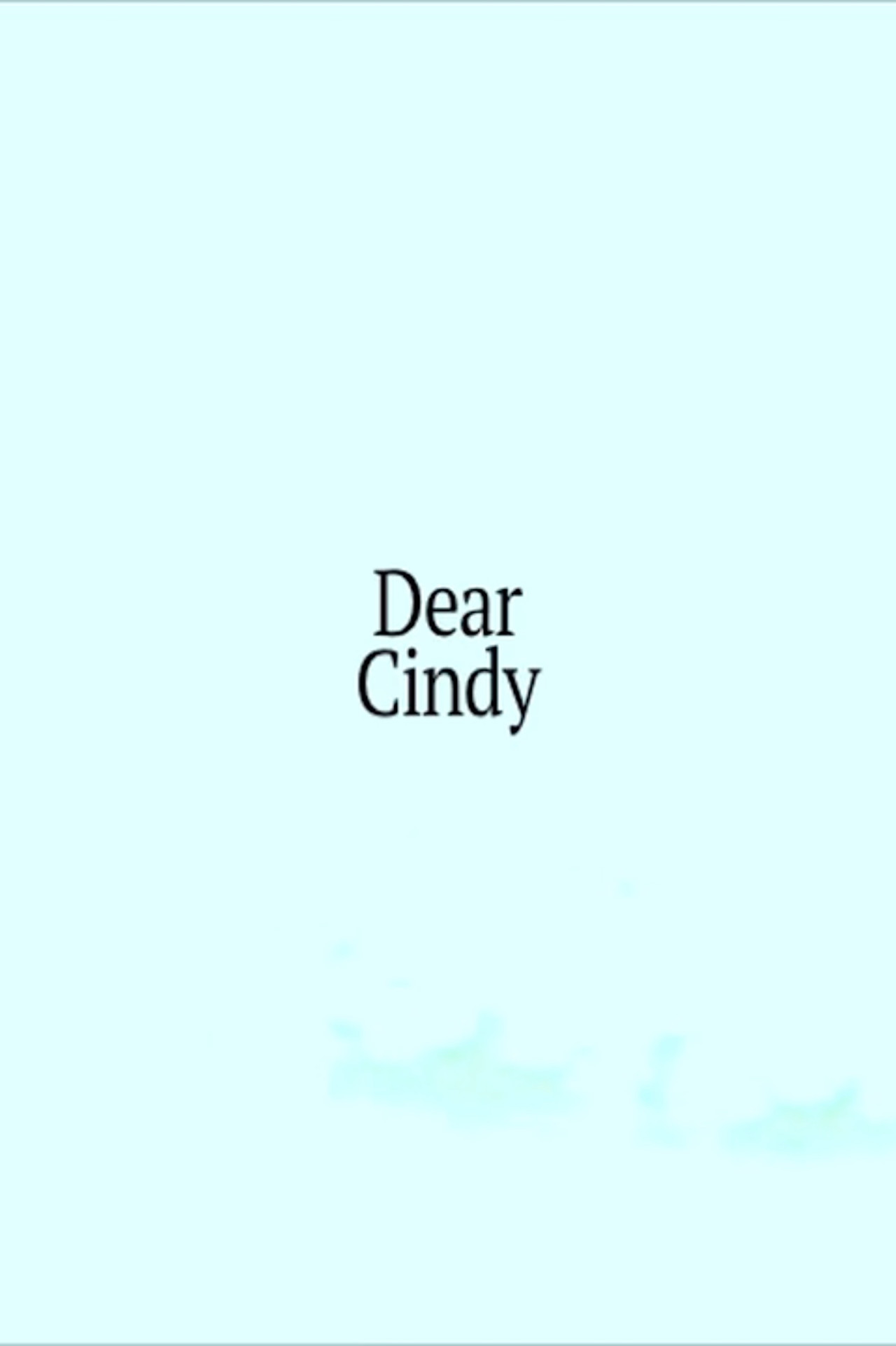 Dear Cindy filmaffisch