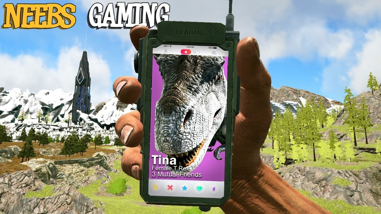Neebs Gaming - Ark Survival Evolved - Season 5 Episode 12 : T Rex Tinder!