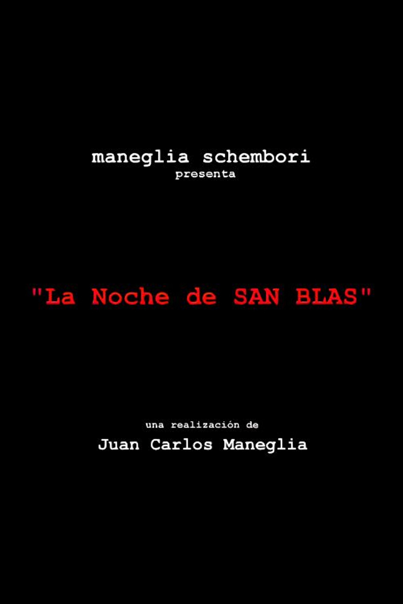 La noche de San Blas filmaffisch