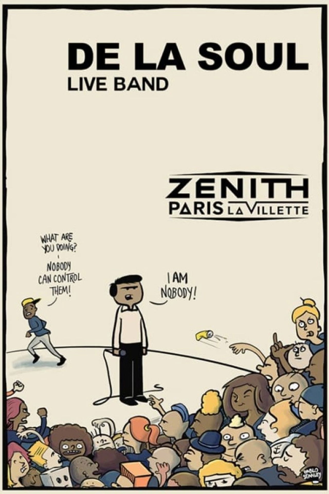 DE LA SOUL live - Zenith, Paris Backdrop