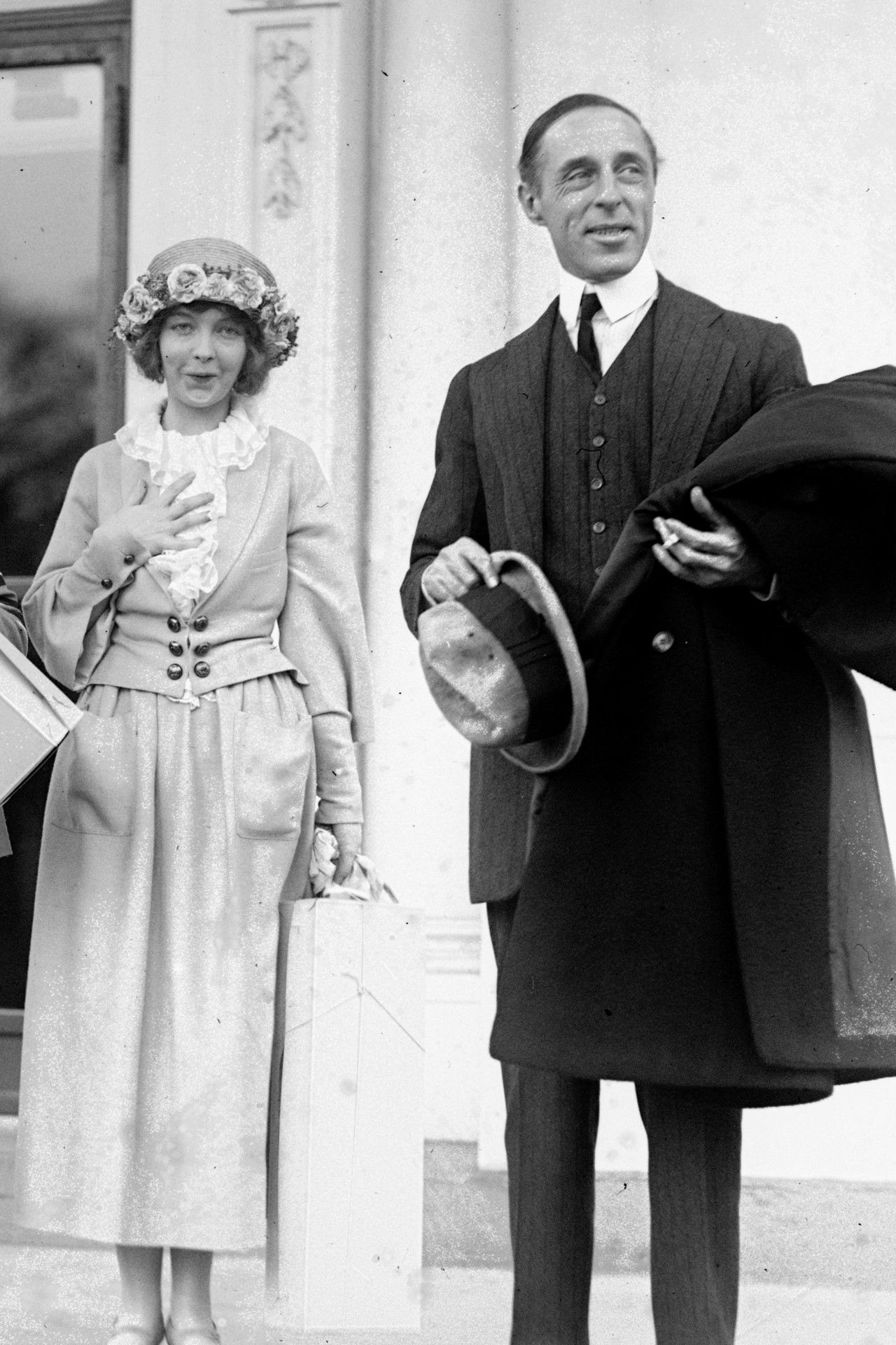 Lillian Gish in a Liberty Loan Appeal Backdrop