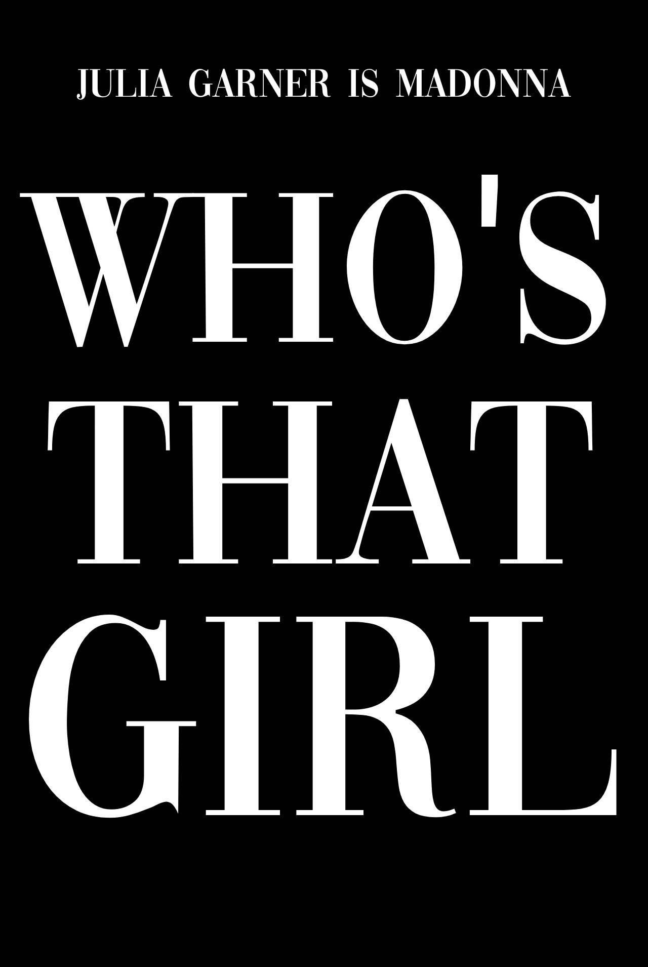 Who's That Girl filmaffisch