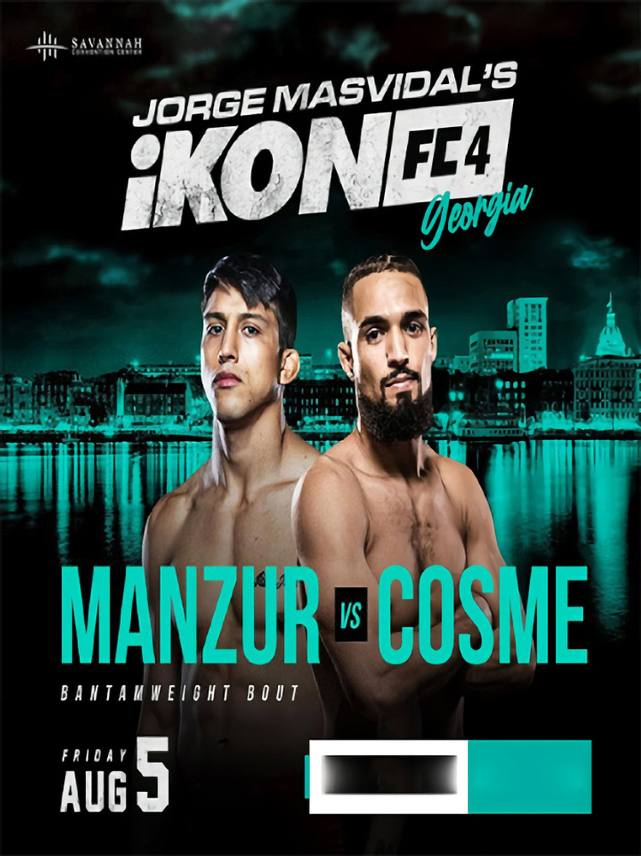Jorge Masvidal's iKON FC 4: Mansur vs. Cosme Backdrop