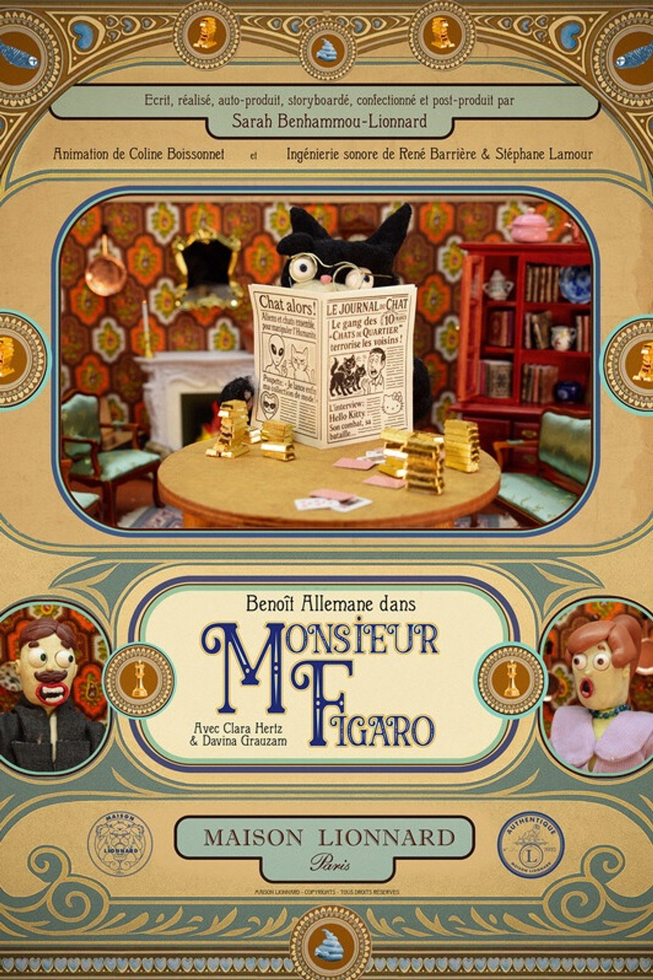 Monsieur Figaro Backdrop