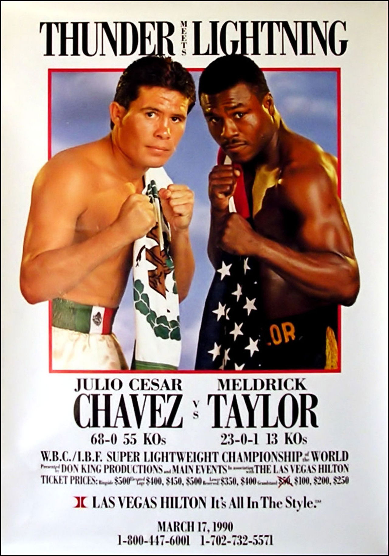 Julio César Chávez vs. Meldrick Taylor I Backdrop