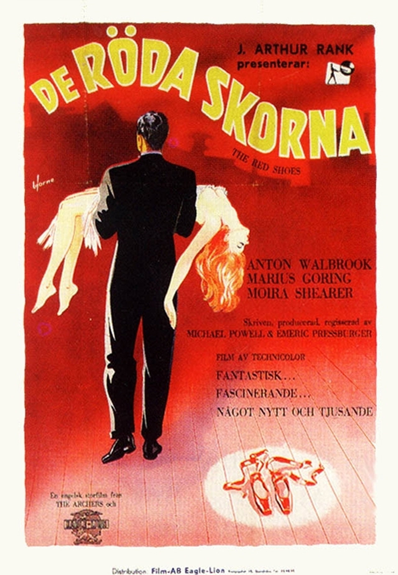 De röda skorna filmaffisch