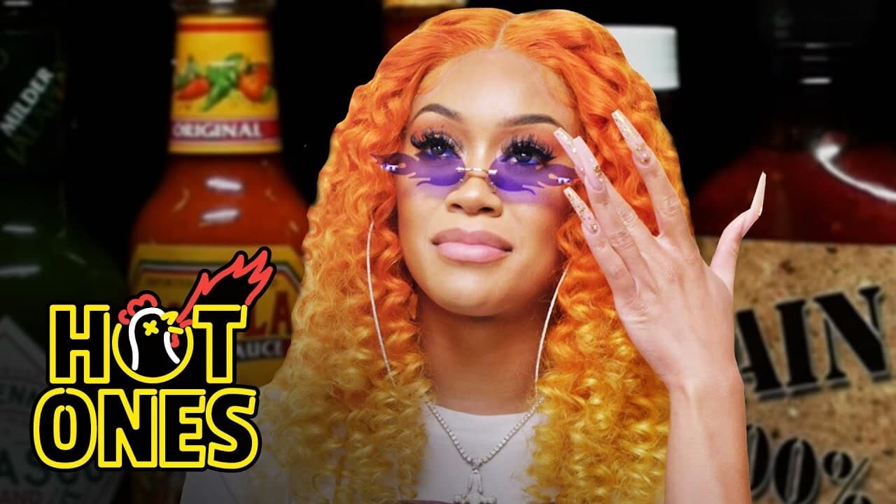 Hot Ones - Season 13 Episode 6 : Saweetie Almost Tap Tap Taps Out While Eating Spicy Wings