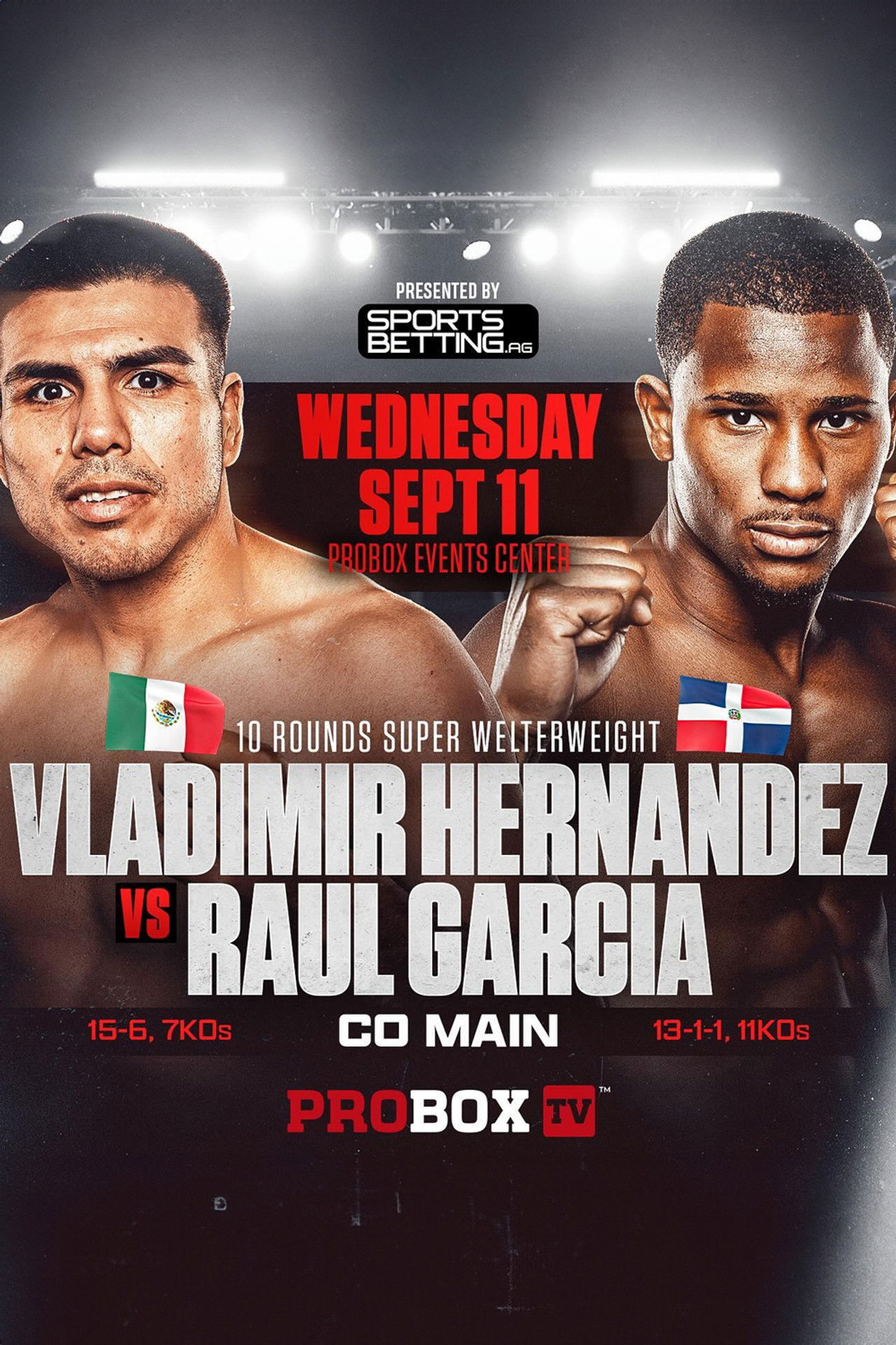 Vladimir Hernandez vs. Raul Garcia Backdrop