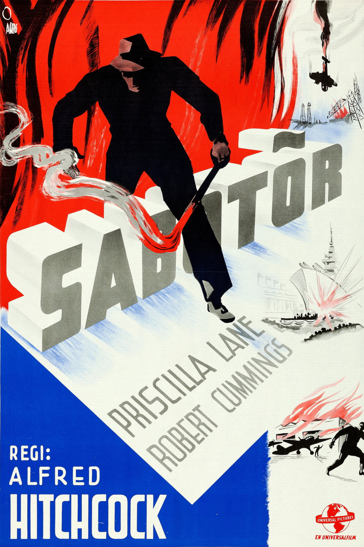 Sabotör filmaffisch