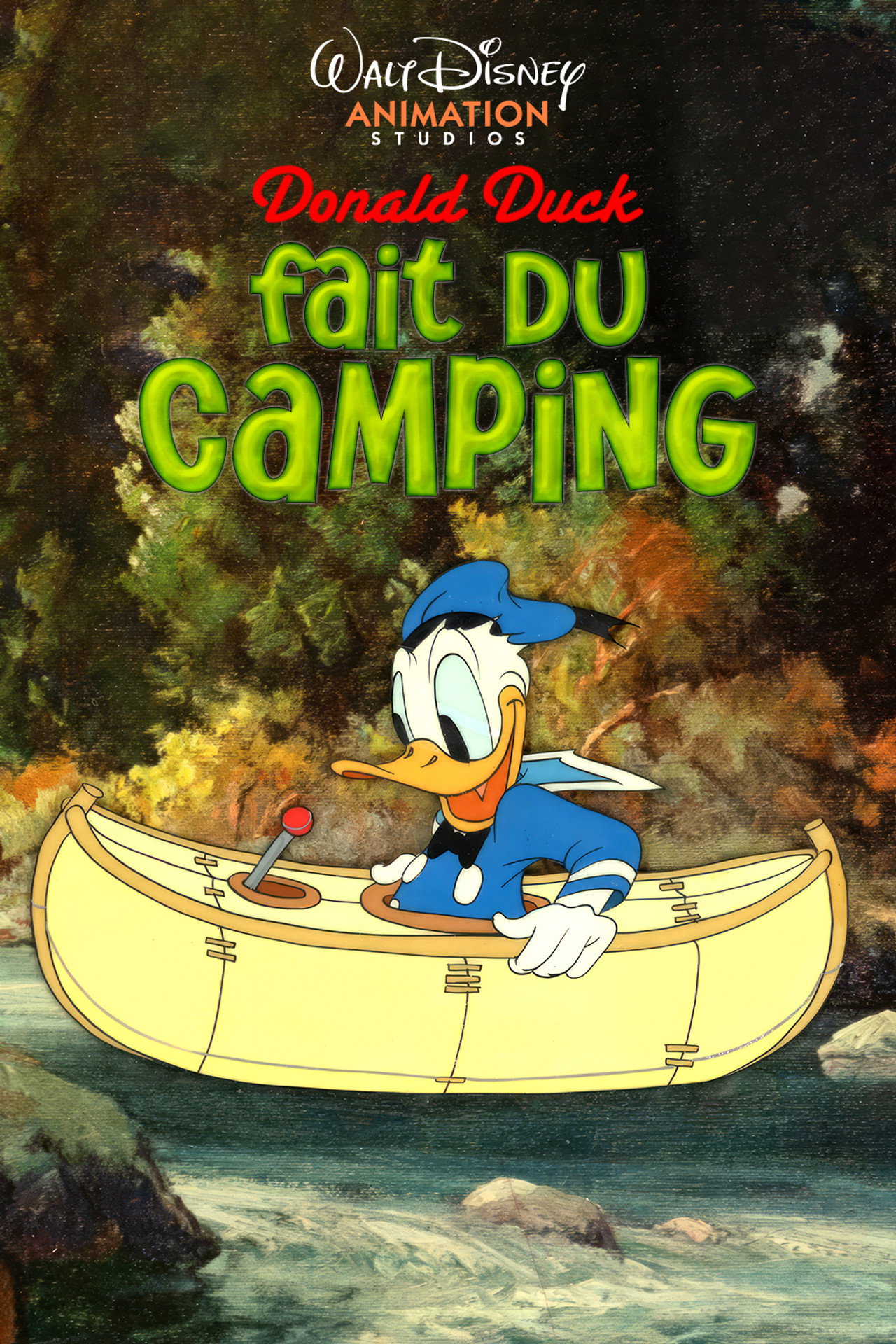 Donald Fait du Camping poster