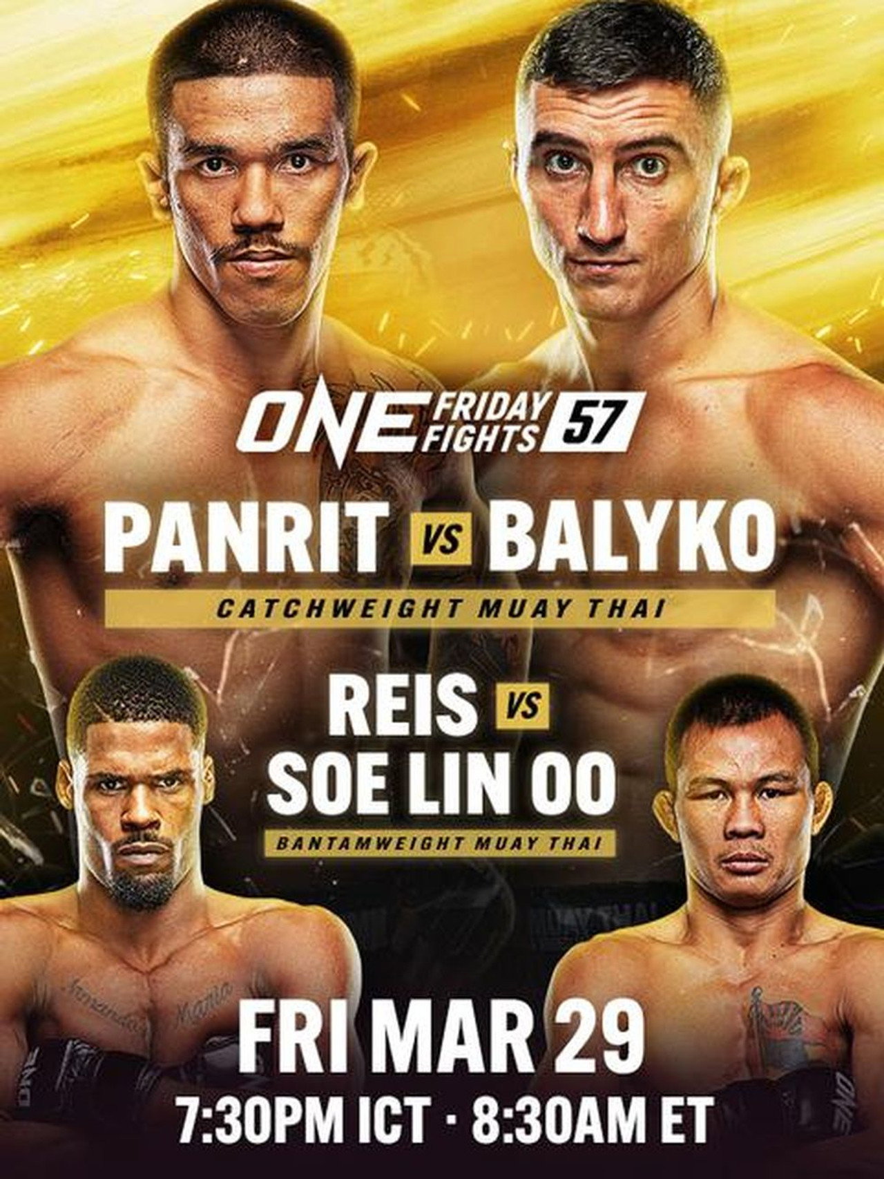 ONE Friday Fights 57: Panrit vs. Balyko filmaffisch