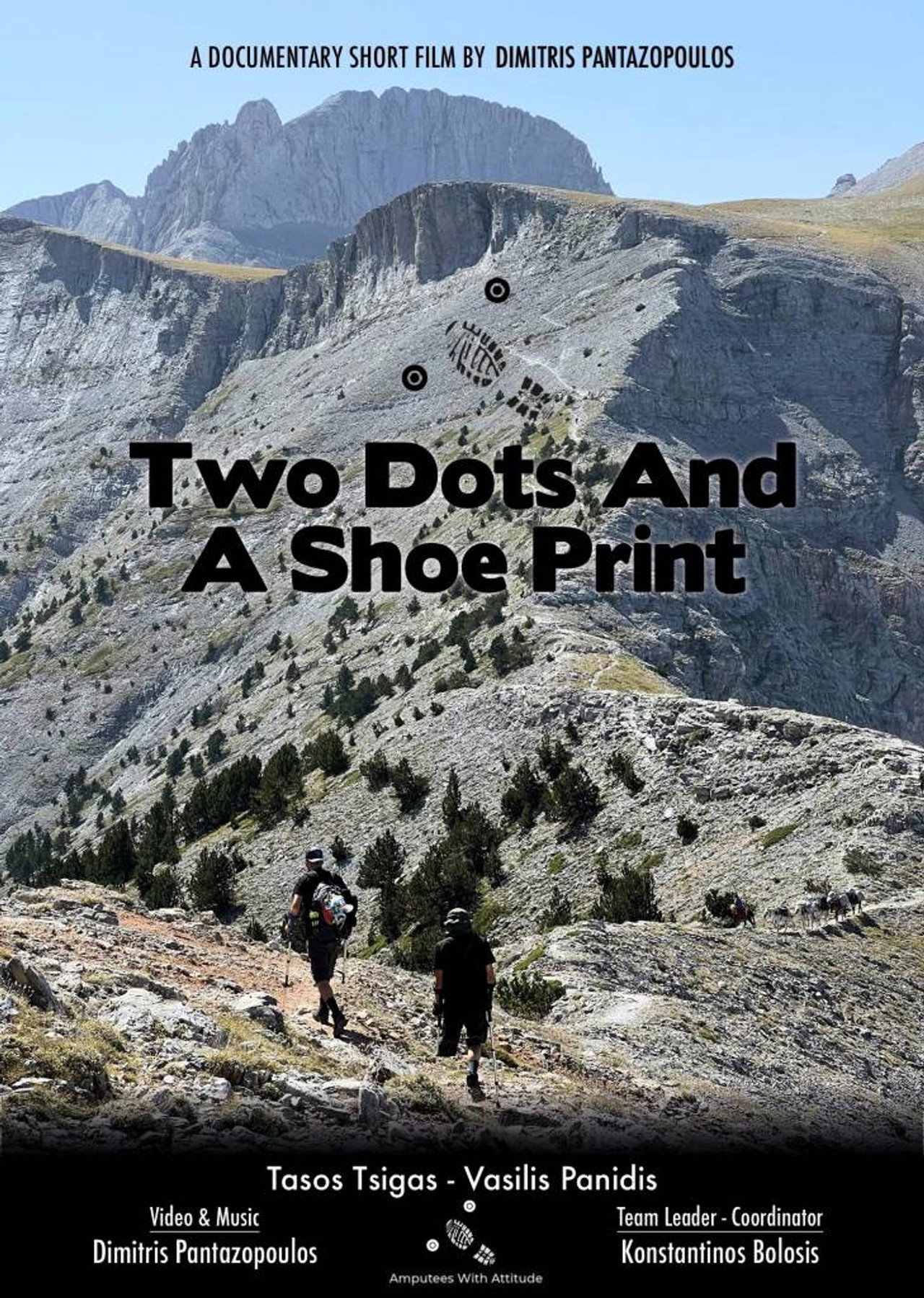 Two Dots And A Shoe Print - Short film documentary at Mt. Olympus poster