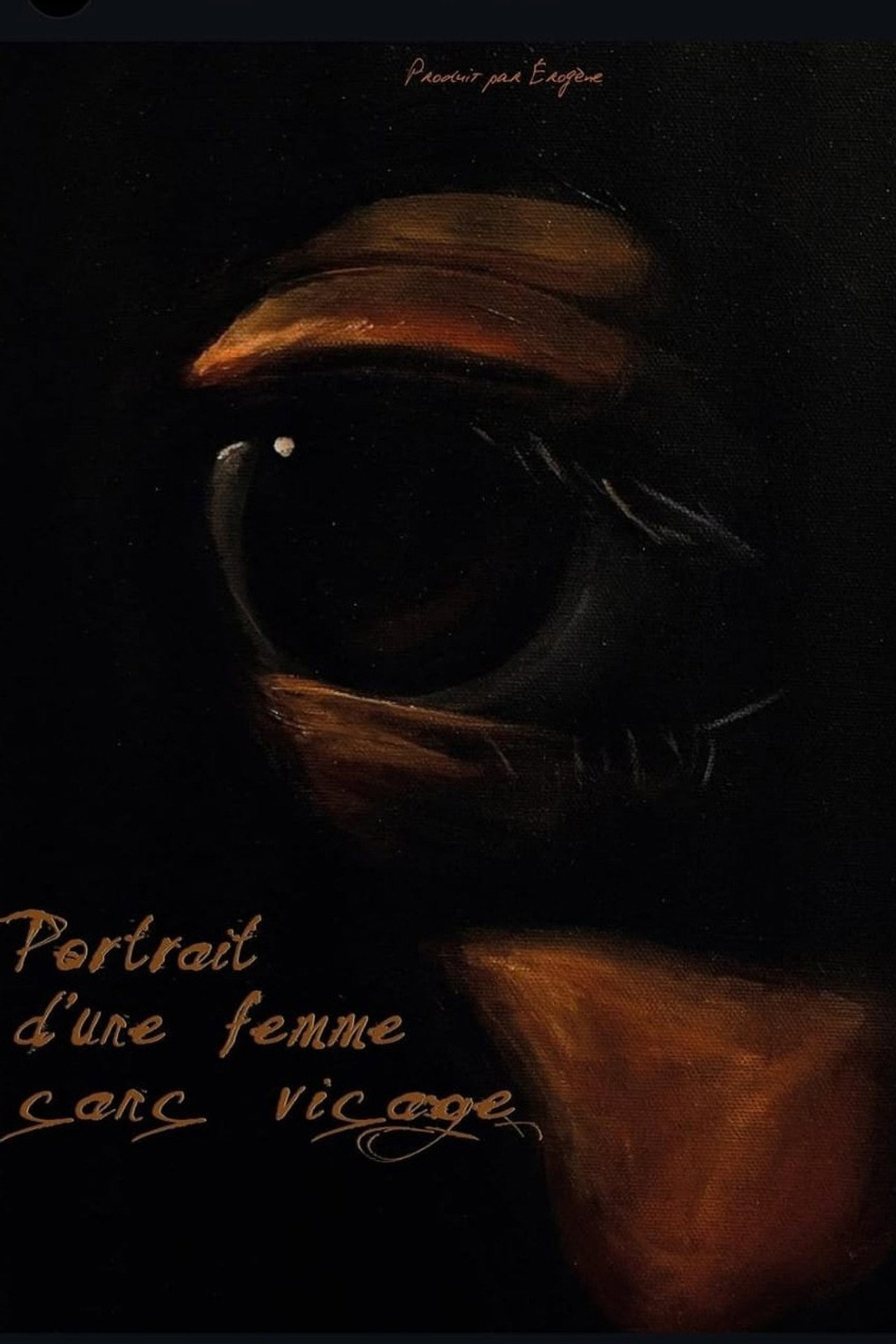 Portrait d'une femme sans visage filmaffisch