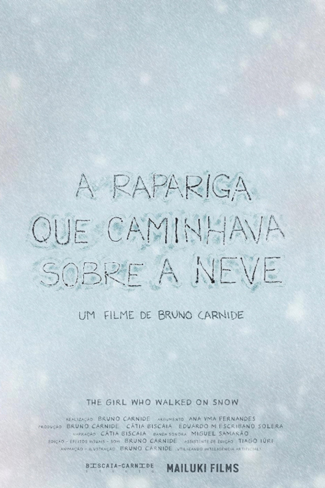 The Girl who walked on snow filmaffisch