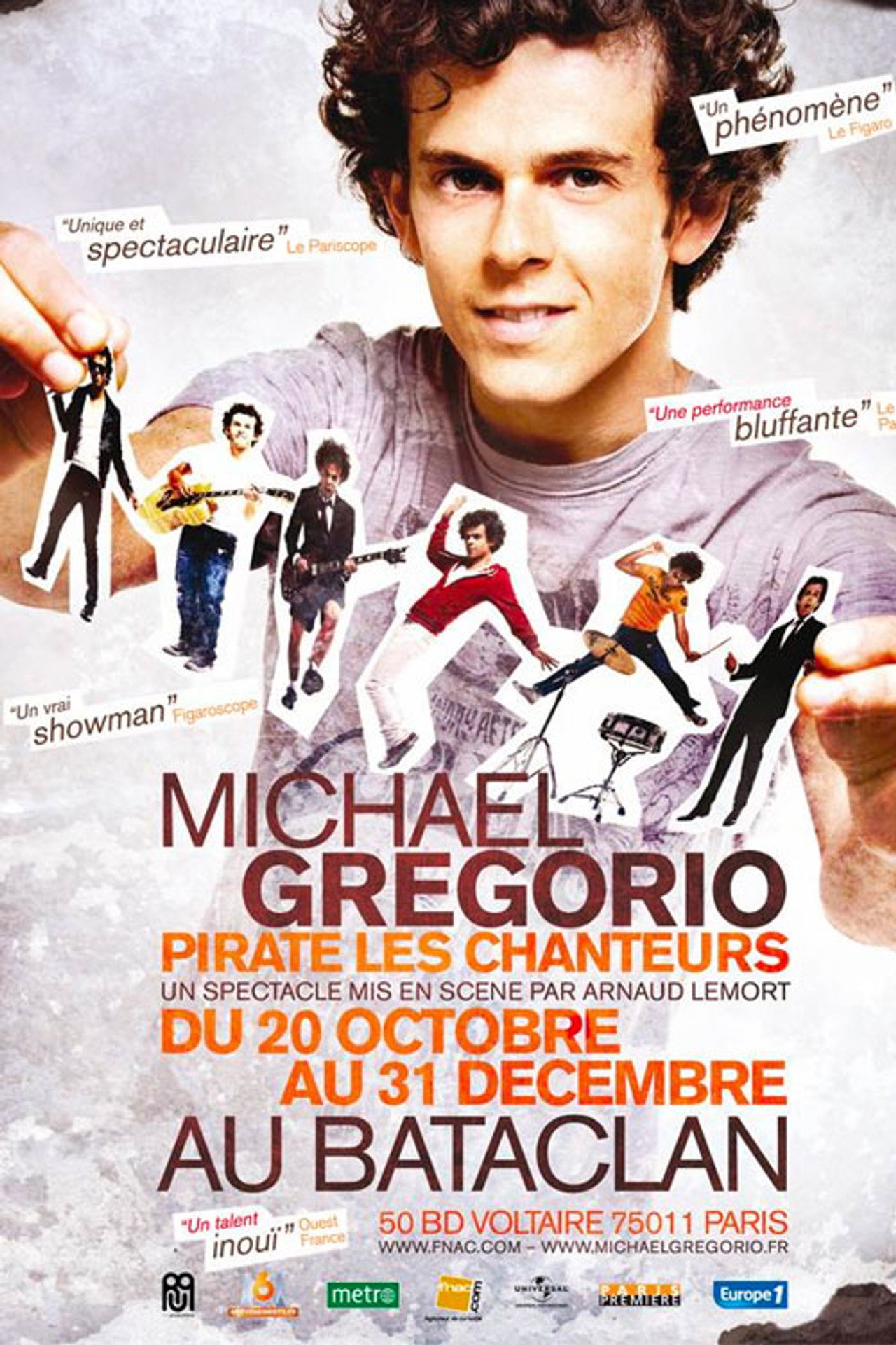 Michaël Gregorio pirate les chanteurs filmaffisch