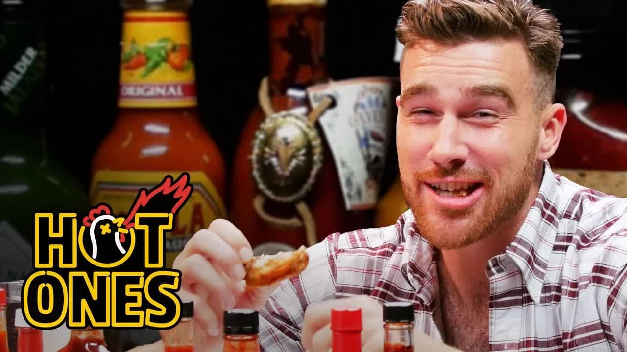 Hot Ones - Season 2 Episode 29 : Travis Kelce Gets Woozy Eating Spicy Wings