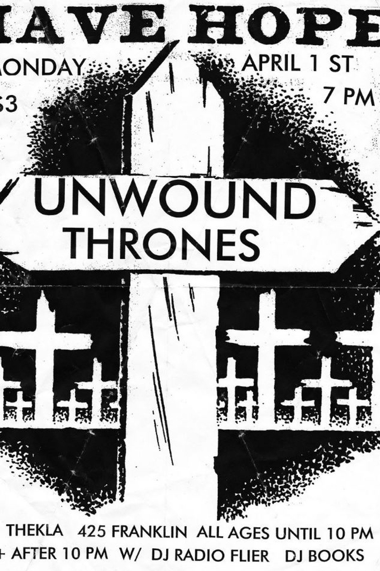 Unwound: Last Show in Thekla, Olympia, Washington 2002 Backdrop