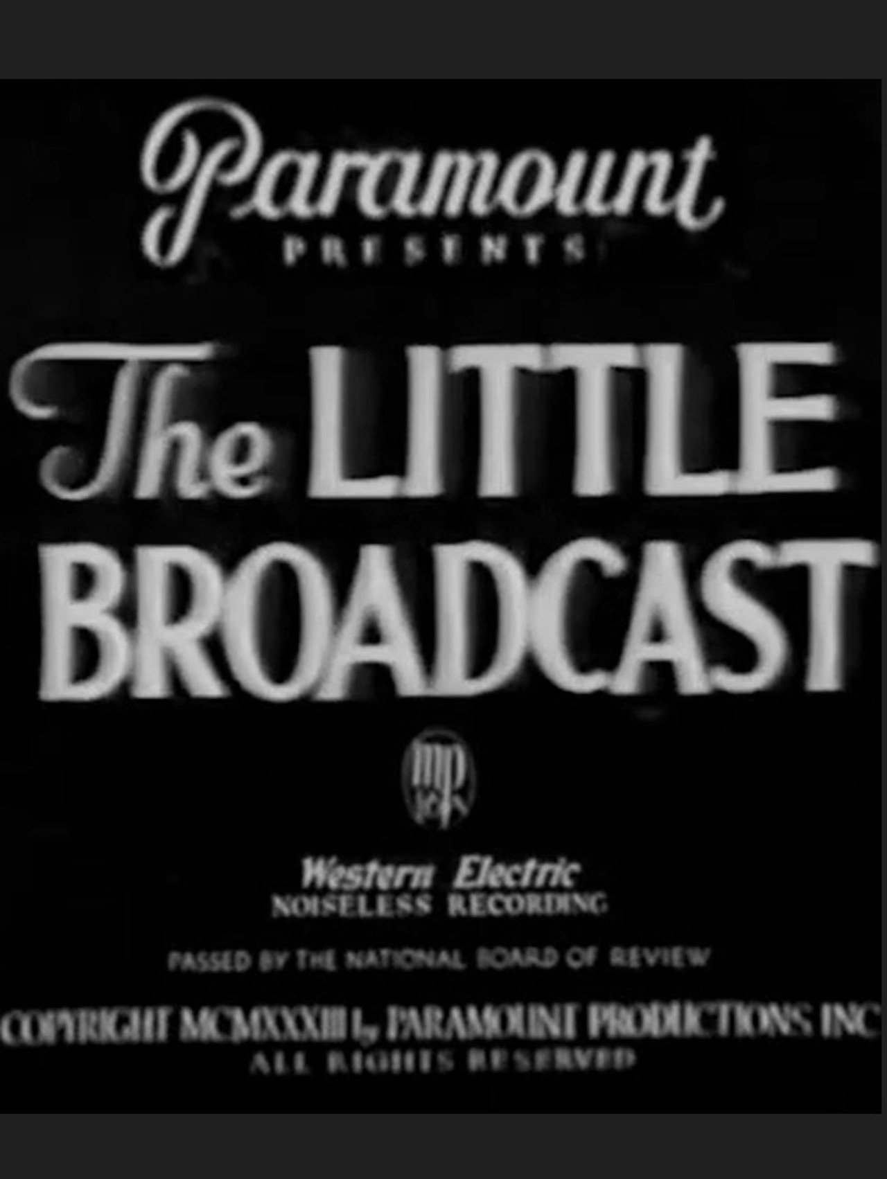 The Little Broadcast filmaffisch