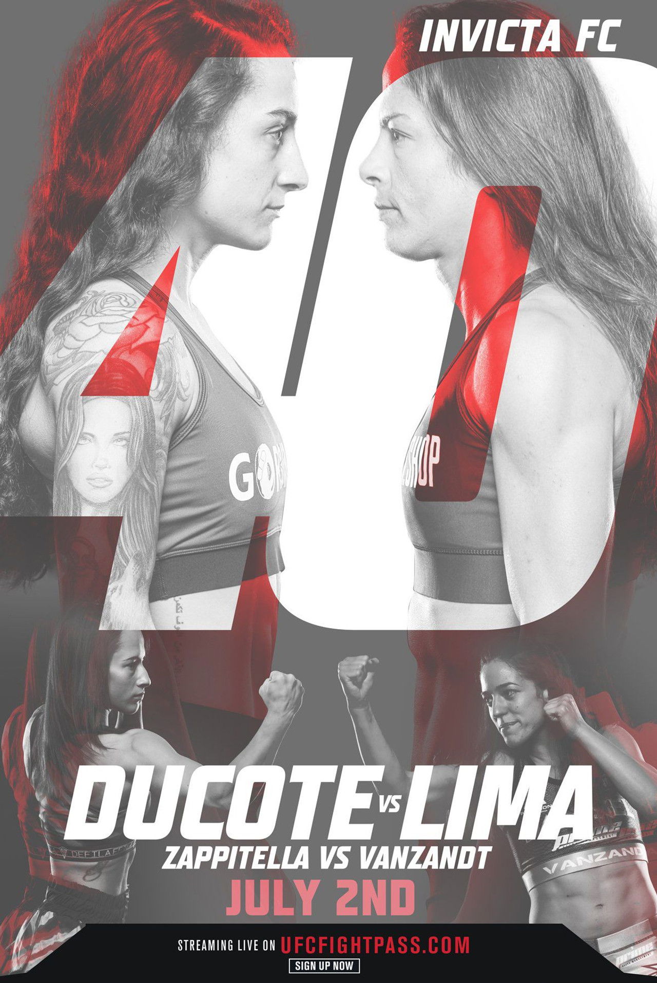 Invicta FC 40: Ducote vs Lima Backdrop