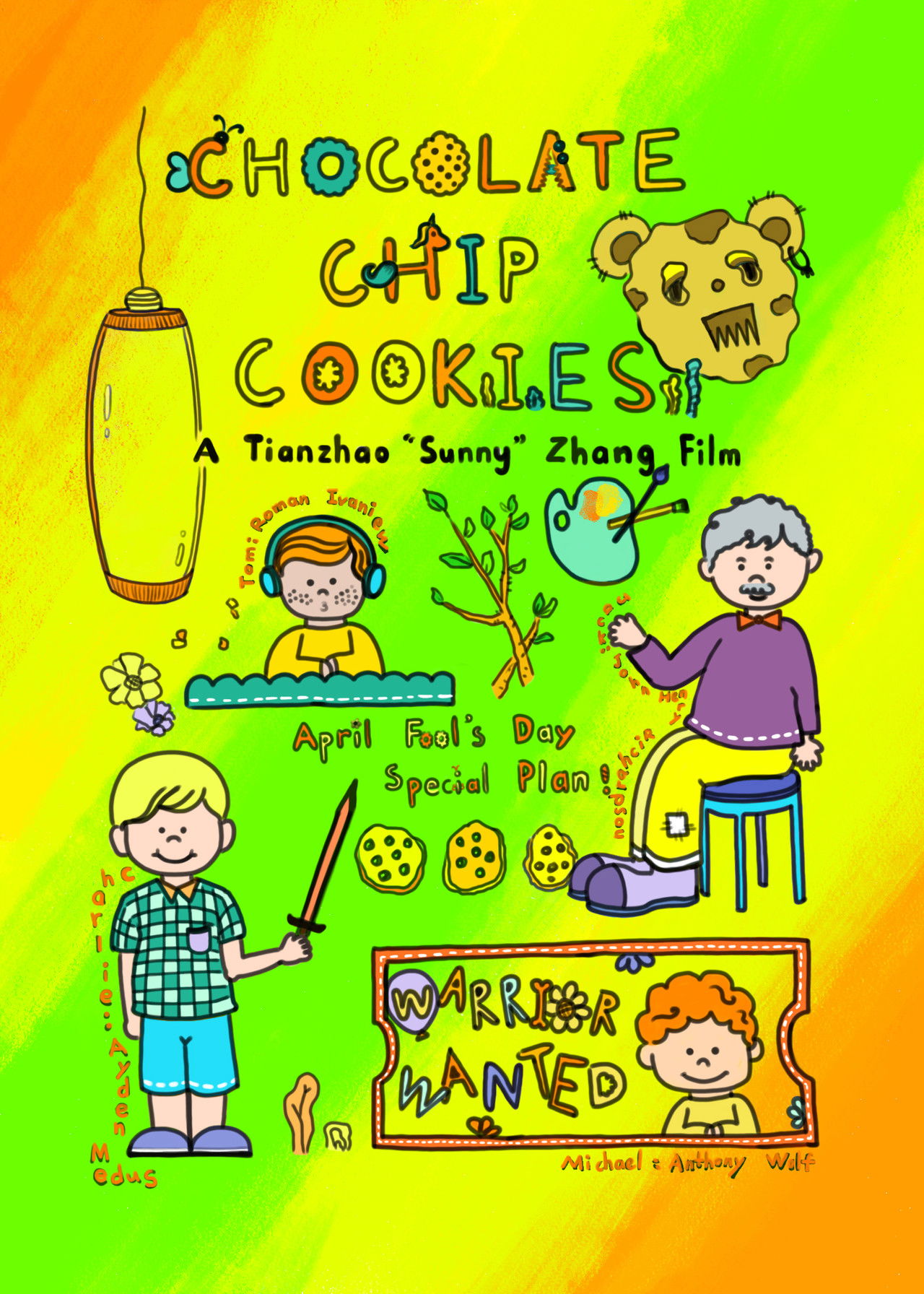 Chocolate Chip Cookies Backdrop