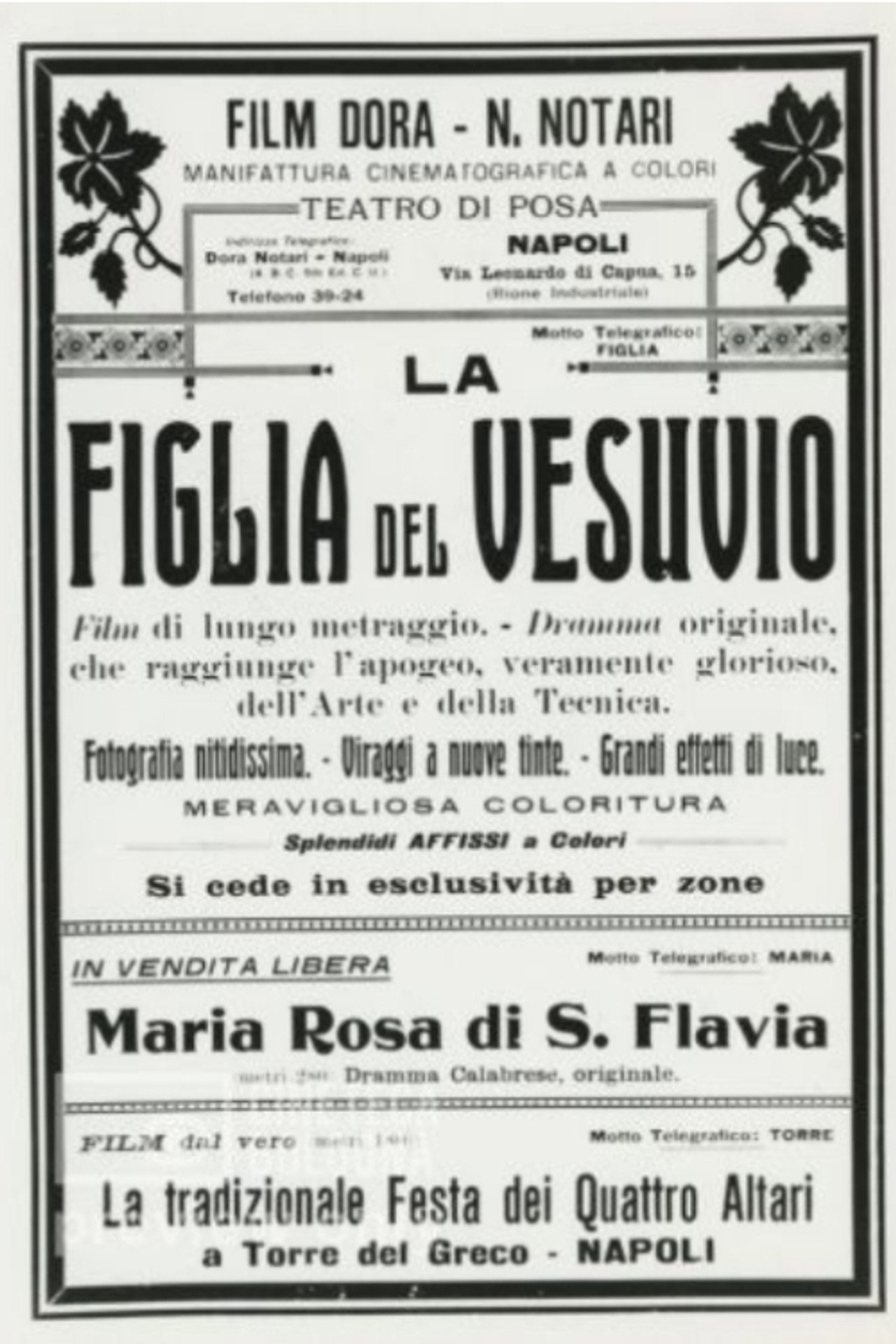 The Daughter of Vesuvius Backdrop