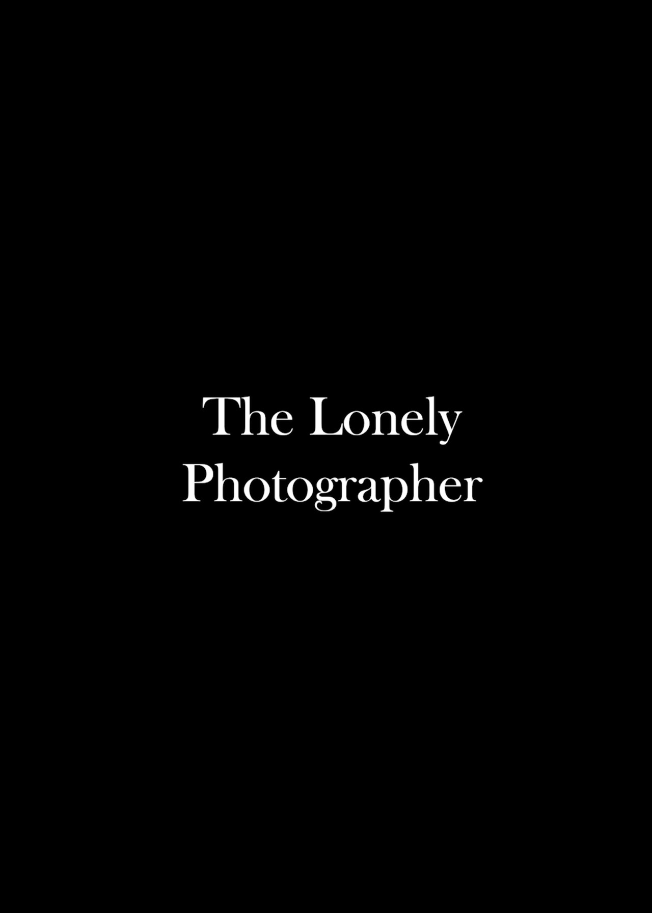 The Lonely Photographer filmaffisch