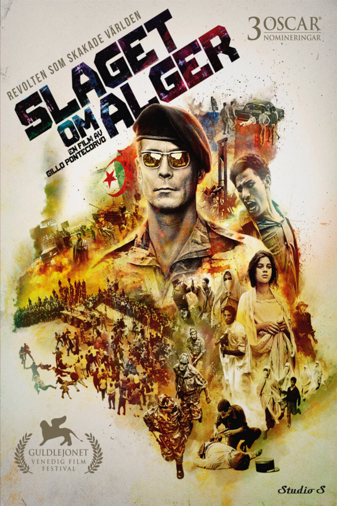 Slaget om Alger filmaffisch