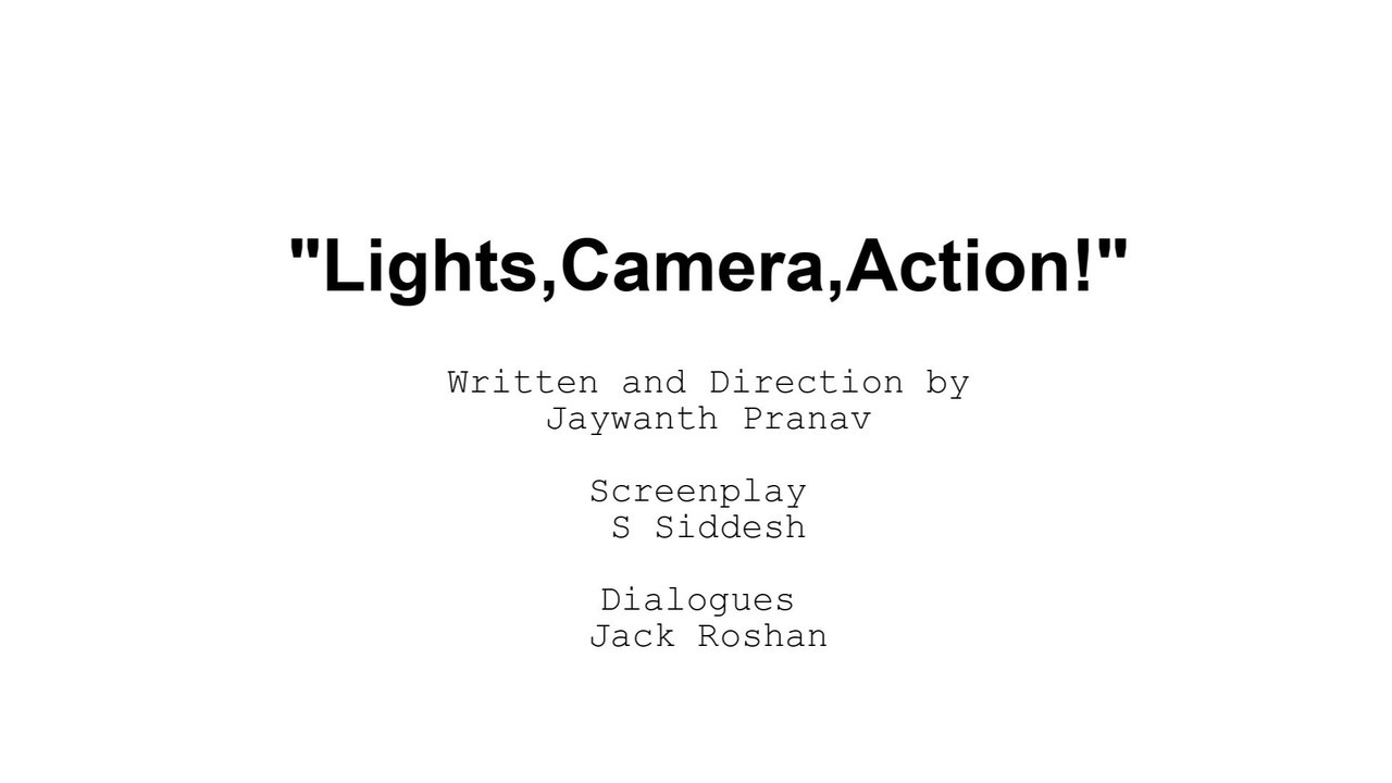 "Lights, Camera, Action!" Movie Backdrop