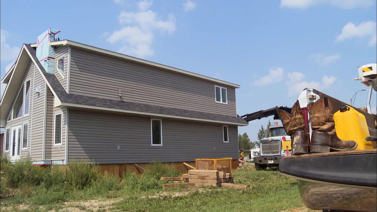 Déménageurs de maisons — Paradis de bord de lac