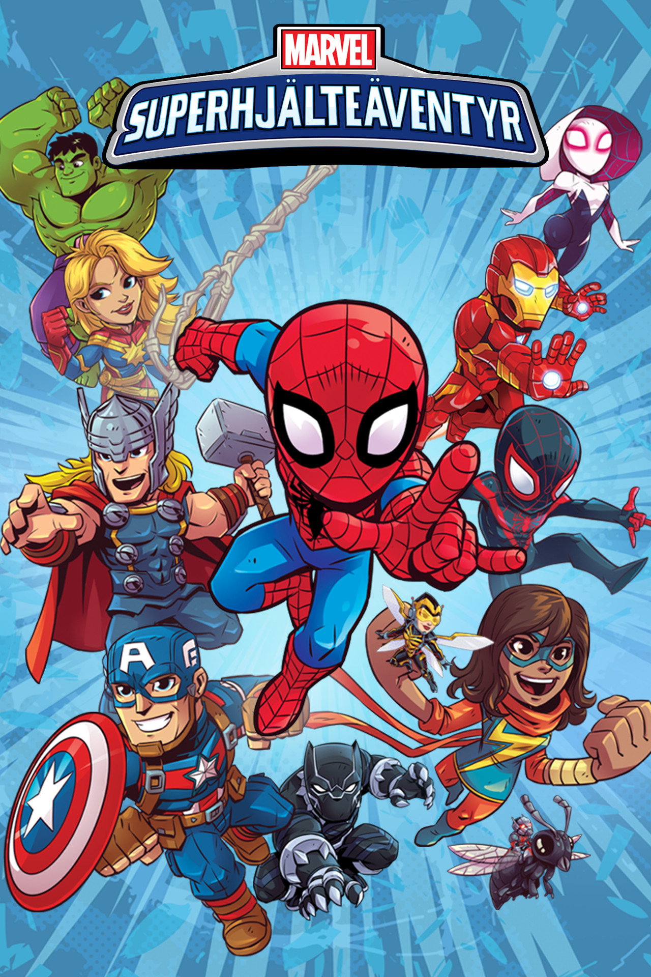 Marvel Superhjälteäventyr affisch